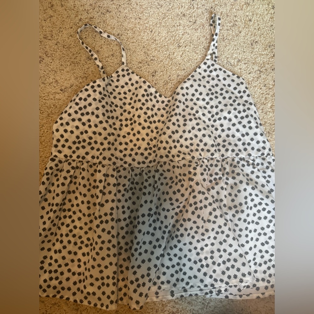 SHEIN Monochrome Floral Print Dress